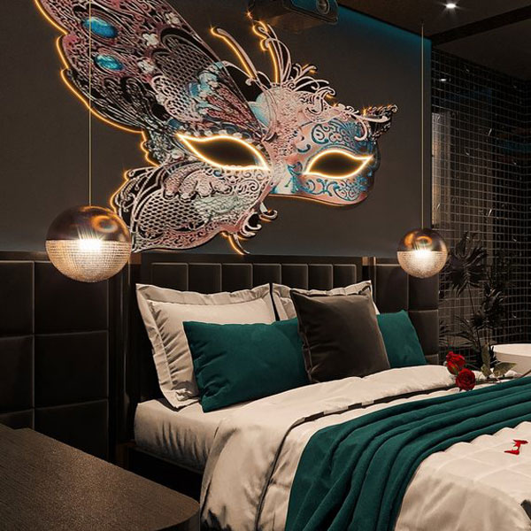 Thiết kế khách sạn Tình Yêu phong cách Butterfly Mask