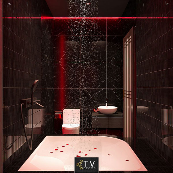 Thiết kế khách sạn Không gian phòng tắm khách sạn