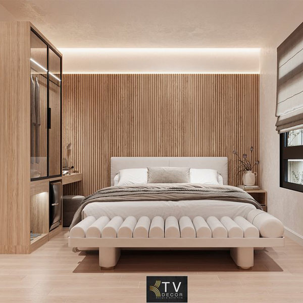 Thiết kế phòng khách sạn chủ đề tình yêu phong cách Scandinavian Modern