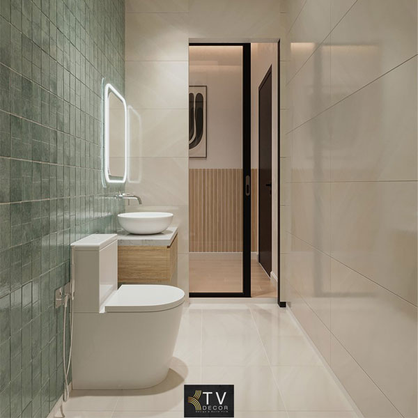 Thiết kế phòng tắm khách sạn chủ đề tình yêu phong cách Scandinavian