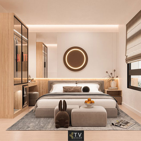 Thiết Kế Phòng Ngủ Khách Sạn Chủ Đề Tình Yêu Phong Cách Hiện Đại Tối Giản