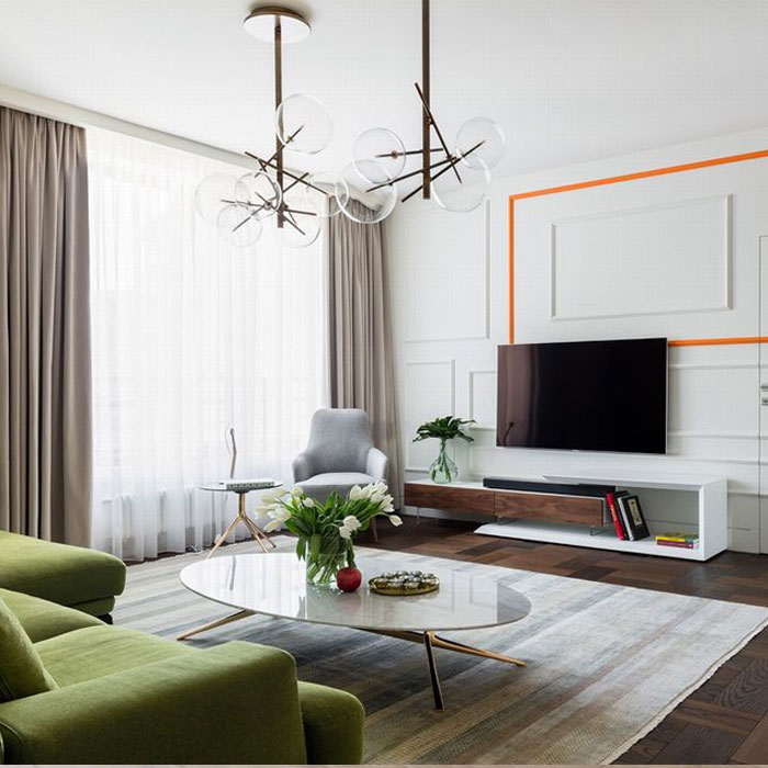 Thiết kế phòng khách đẹp phù hợp cho các căn hộ chung cư