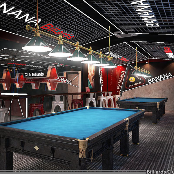 Báo giá thiết kế quán bida,thiết kế câu lạc bộ BIDA,Billiards Club