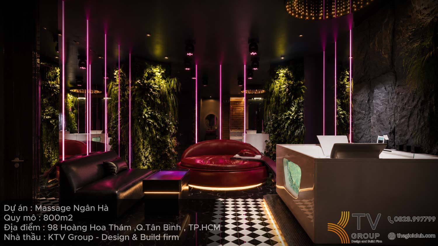 Dự án thiết kế và thi công Massage trọn gói tại TPHCM