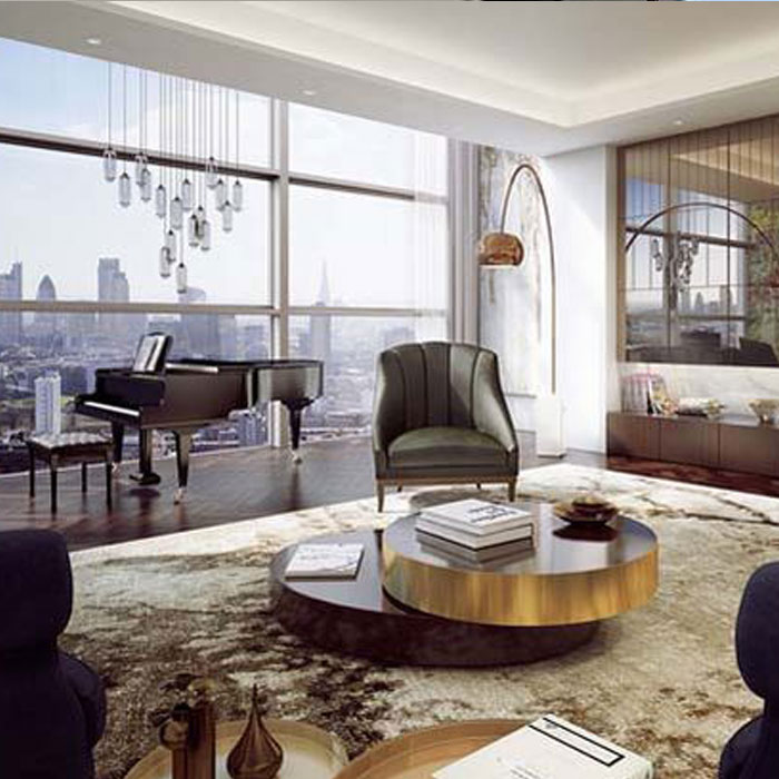 Ý tưởng thiết kế căn hộ penthouse thông tầng sang trọng