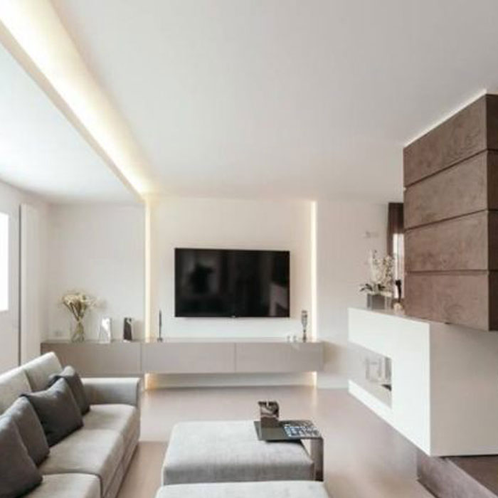 Ý tưởng thiết kế căn hộ đẹp tông màu trắng sáng sang trọng