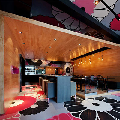 Ý tưởng thiết kế nhà hàng hiện đại phong cách Nhật