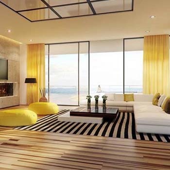 Style vàng trong thiết kế nội thất nhà riêng căn hộ
