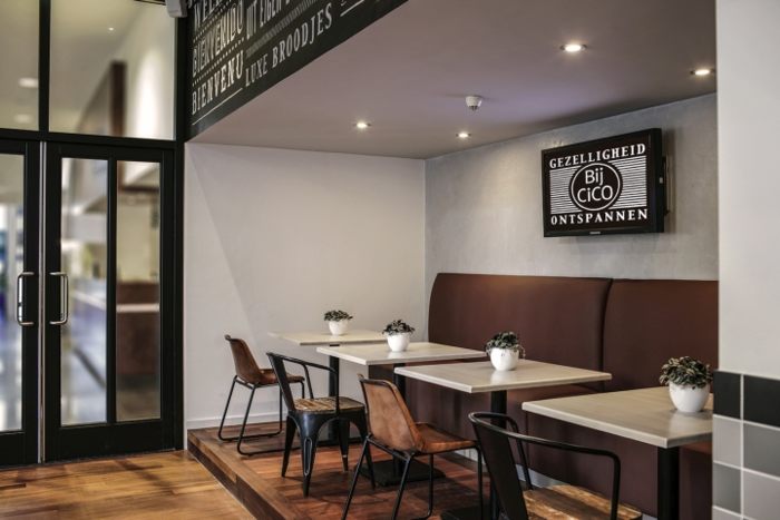 Phong cách thiết kế quán cafe mới , cafe máy lạnh đơn giản
