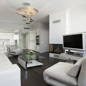 Ý tưởng thiết kế căn hộ ấn tượng đơn giản với tông trắng