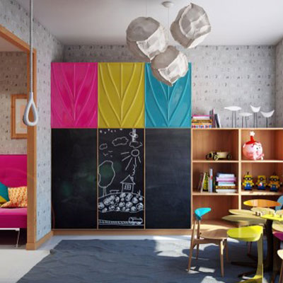 Ý tưởng thiết kế nội thất phòng ngủ trẻ em vui nhộn