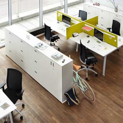 Ý tưởng thiết kế nội thất văn phòng rất kute