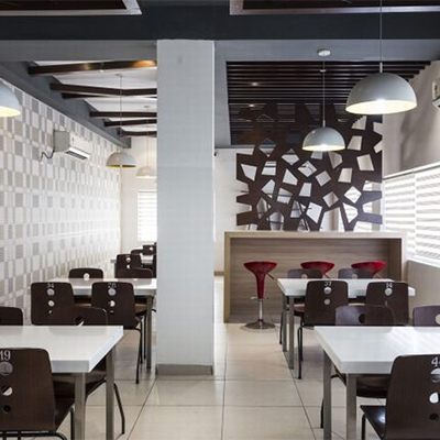 Thiết kế cafe nhà hàng với phong cách hiện đại tối giản