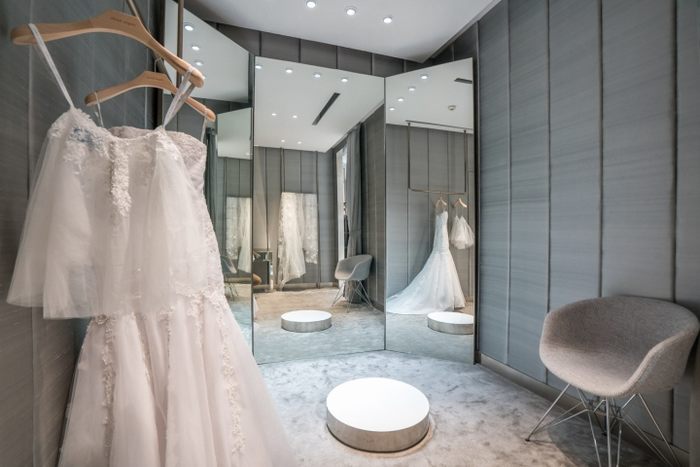 Ý tưởng thiết kế showroom áo cưới đẹp và sang trọng